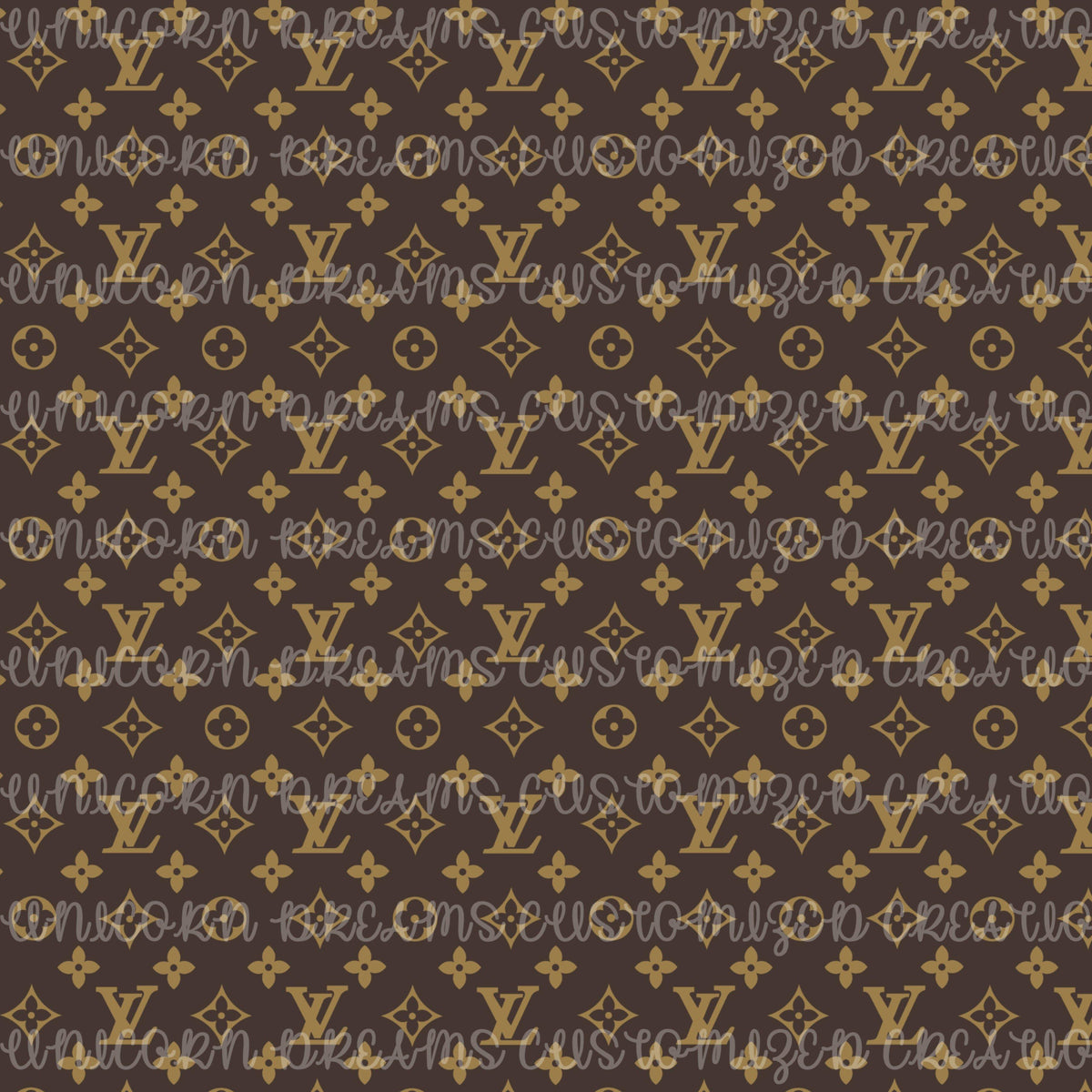 Patterned Vinyl and HTV Sheets - Louis Vuitton Brown Logo (LV2) – Unicorn  Dreams Customized Creations